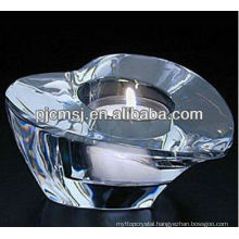 Transparent Crystal Heart Polish Candle Holder For Wedding Favors